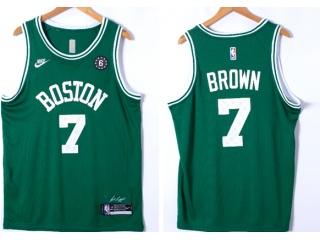 Nike Boston Celtics #7 Jaylen Brown Classic Jersey Green 