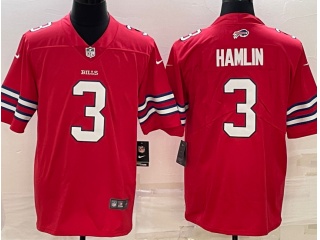 Buffalo Bills #3 Damar Hamlin Limited Jersey Red 