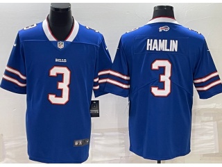 Buffalo Bills #3 Damar Hamlin Limited Jersey Blue 