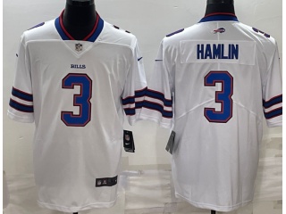 Buffalo Bills #3 Damar Hamlin Limited Jersey White 