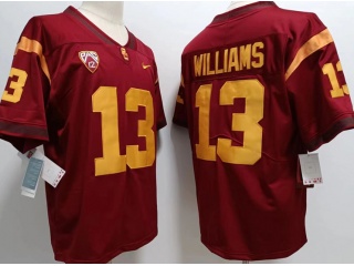 USC Trojans #13 Caleb Williams Limited Jersey Red 