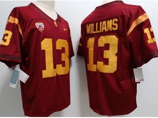 USC Trojans #13 Caleb Williams Limited Jersey Red