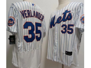 New York Mets #35 Justin Verlander Flexbase Jersey White