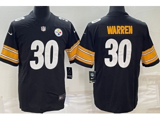 Pittsburgh Steelers #30 Jaylen Warren Limited Jersey Black