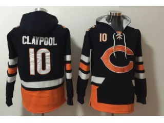 Chicago Bears #10 Chase Claypool Hoodies Blue