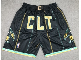Charlotte Hornets CLT 2023 City With Pockets Shorts Black