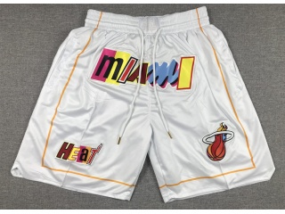 Miami Heat 2023 City With Pockets Shorts White