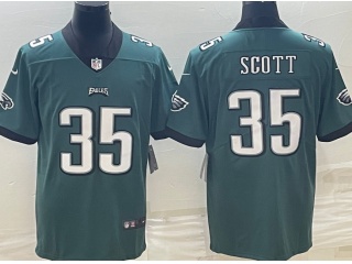 Philadelphia Eagles #35 Boston Scott Limited Football Jersey Green