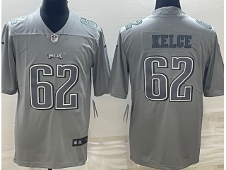 Philadelphia Eagles #62 Jason Kelce Atmosphere Jersey Grey