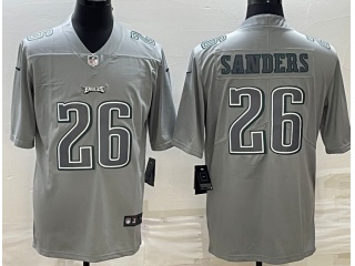 Philadelphia Eagles #26 Miles Sanders Atmosphere Jersey Grey