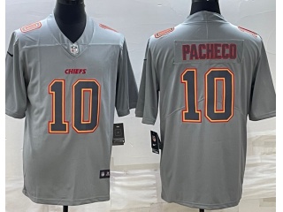 Kansas City Chiefs #10 Isiah Pacheco Atmosphere Jersey Grey