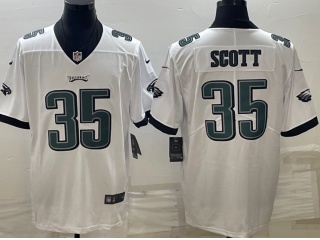 Philadelphia Eagles #35 Boston Scott Limited Football Jersey White