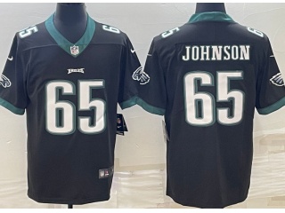 Philadelphia Eagles #65 Lane Johnson Limited Jersey Black 