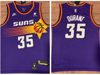Jordan Phoenix Suns #35 Kevin Durant Throwback Jersey Purple
