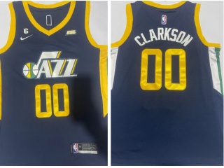 Nike Utah Jazz #00 Jordan Clarkson Jersey Blue