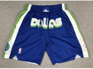 Dallas Mavericks With Pockets 2023 City Shorts Blue