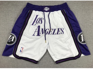 Nike Los Angeles Lakers With Pockets City Shorts White