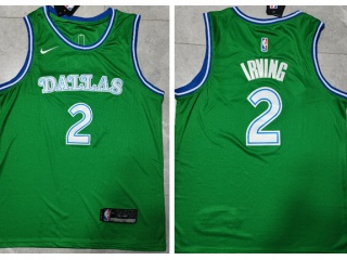Dallas Mavericks #2 Kyrie Irving Throwback Jerseys Green