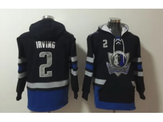 Dallas Mavericks #2 Kyrie Irving Hoodie Dark Blue