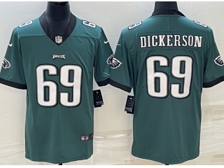  Philadelphia Eagles #69 Landon Dickerson Limited Jersey Green