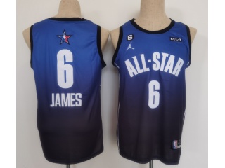 Los Angeles Lakers #6 Lebron James 2023 All Star Jersey Blue