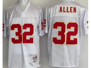 Kansas City Chiefs #32 Marcus Allen Throwback Jersey White