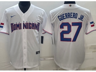 República Dominicana #27 Vladimir Guerrero JR Jersey White