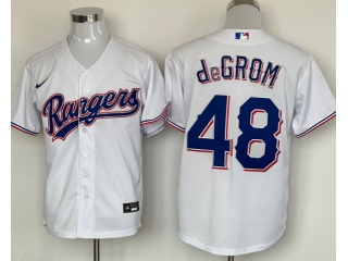 Nike Texas Rangers #48 Jacob Degrom Cool Base Jersey White
