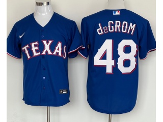Nike Texas Rangers #48 Jacob Degrom Cool Base Jersey Royal Blue