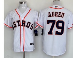 Nike Houston Astros #79 Jose Abreu Cool Base Jersey White