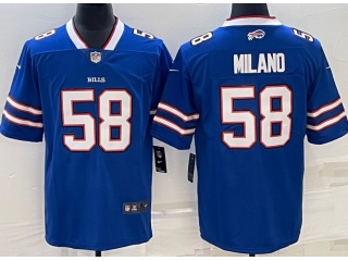 Buffalo Bills #58 Matt Milano Limited Jersey Blue 