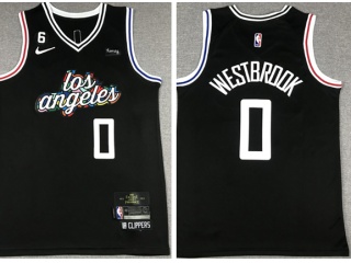 Nike Los Angeles Clippers #0 Westbrook 2022-2023 City Jerseys Black