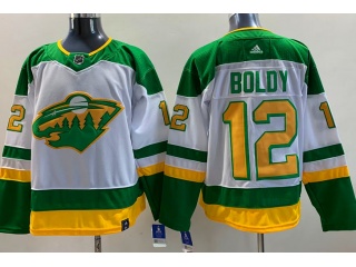 Minnesota Wild #12 Matt Boldy Retro Jersey White