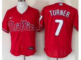 Nike Philadelphia Phillies #7 Trea Turner Flexbase Jersey Red 