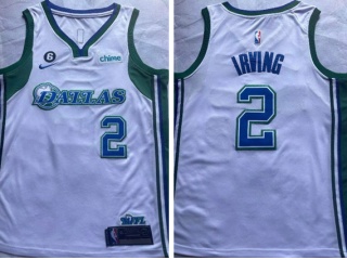 Dallas Mavericks #2 Kyrie Irving 2021-2022 City Jerseys White
