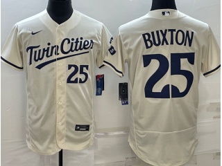 Nike Minnesota Twins #25 Byron Buxton Twins Cities Flexbase Jersey Cream