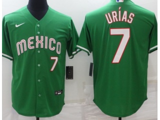 Mexico #7 Julio Urias Jersey Green