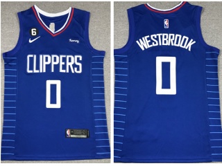 Nike Los Angeles Clippers #0 Russell Westbrook Jersey Blue