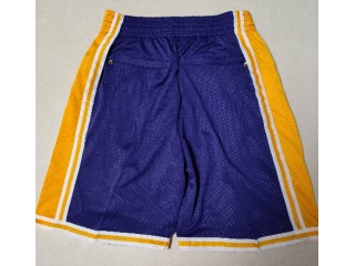 Los Angeles Lakers #24 Kobe Bryant With Pockets Shorts Purple