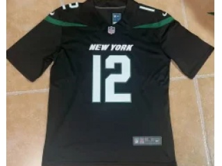 New York Jets #12 Aaron Rodgers Vapor Limited Jersey Black