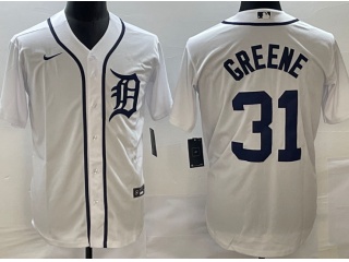 Detroit Tigers #31 Riley Greene Cool Base Jersey White