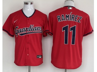 Cleveland Guardians #11 Jose Ramirez Cool Base Jersey Red