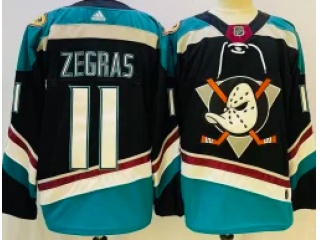 Adidas Anaheim Ducks #11 Trevor Zegras Hockey Jersey Black