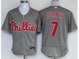 Nike Philadelphia Phillies #7 Trea Turner Flexbase Jersey Grey