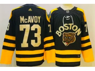 Boston Bruins #73 Charlie Mcavoy Classic Jersey Black