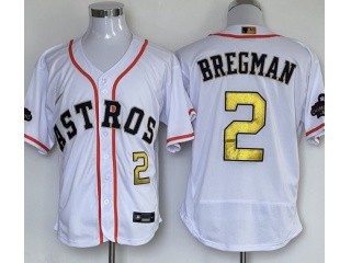 Houston Astros #2 Alex Bregman 2023 Champion Flexbase Jersey White Gold