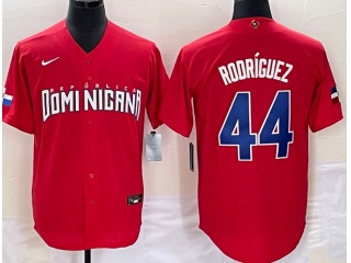 República Dominicana #44 Julio Rodriguez Jersey Red 