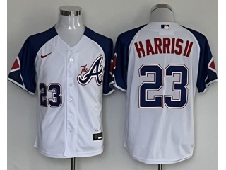 Atlanta Braves #23 Michael Harris II City Cool Base Jersey White