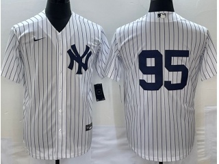 New York Yankees #95 Cool Base Jersey White 