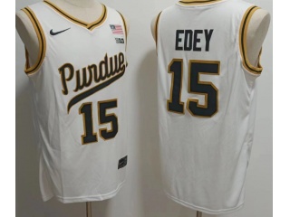 Purdue Boilermakers #15 Zach Edey Jersey White